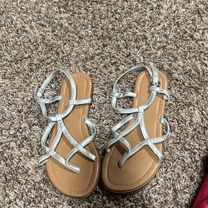 Montego Bay Club Silver Strappy Sandals